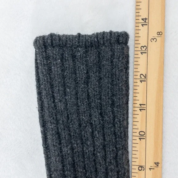 Acorn Slipper Socks Mens Size 9-10 (Womens 11-12) Gray Wool Suede Tall Slouch - Picture 9 of 9